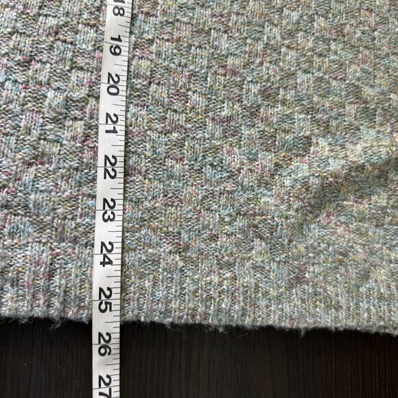 Johnny Was Calme Sweater Womens One Size Basket Weave Poncho Knit Pullover New - Picture 11 of 11